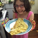 Evie made an omelet!